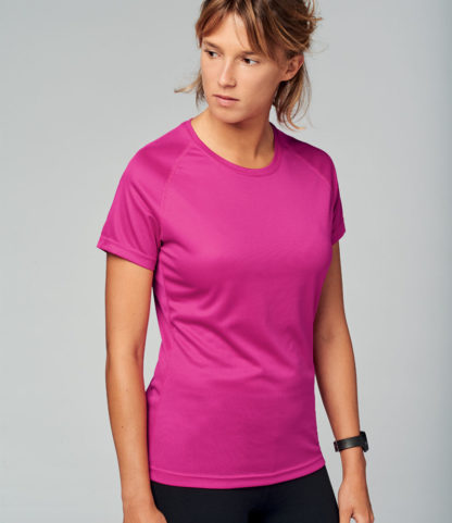 A_T-shirts med tryck LADIES SHORT SLEEVE SPORTS T-SHIRT